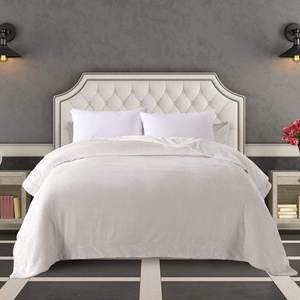 CVS BSCI 60X80 "Lit king Épais Écologique Composite Velours et Sherpa Double Couche Blanc Jeter Couverture pour Sublimation Imprimer - Product Image 2