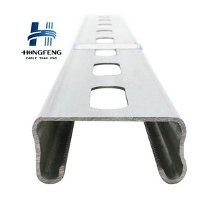 Profilé en C en acier galvanisé 41x41mm - Type Unistrut pour support de bâtiment antisismique, système de charpente métallique, norme ASTM - Product Image 1