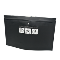 Sacs Mylar noirs personnalisés 4x5 avec boîte, emballage alimentaire refermable pour biscuits, gommes et aliments pour animaux de compagnie, thermoscellables