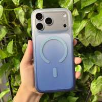 Coque de téléphone magnétique antichoc mate avec bouton IA pour iPhone 18 Pro Max et iPhone 18 Pro, avec fonction de synchronisation des couleurs
