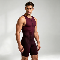 Combinaison de triathlon pour homme, combinaison de triathlon épaisse, combinaison de compétition pour la natation, le cyclisme et la course à pied