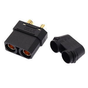 Amass XT90E-M Male <b>Plug</b> with Mounting Hole Gold-Plated High Current Connector for RC/Drone Battery Packs (Battery Side) - Product Image 4