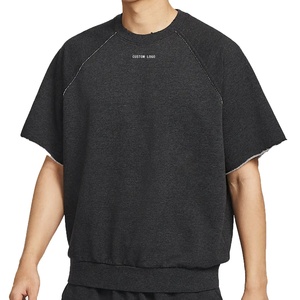 Wholesale Printed Woven 100% Cotton Men's Casual Sports Breathable Anti-Wrinkle Quick Dry <b>Short</b> <b>Sleeve</b> Comfortable Loose Blank - Product Image 1