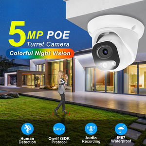 Câmera de Vigilância Dome <span class=keywords><strong>IP</strong></span> PoE Inteligente de <span class=keywords><strong>5MP</strong></span> com Áudio Detecção Humana Visão Noturna para Segurança Externa - Product Image 2