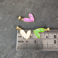 18K Plaqué Or Coloré Naturel Ormeau Shell Coeur Pendentif À La Main Nacre DIY Collier Bracelet Bijoux Accessoires