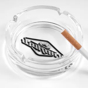Портативный пепельница для сигарет, дешевые стеклянные пепельницы, индивидуальные круглые пепельницы для сигарет