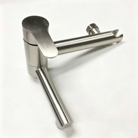 Robinet de douche mural en acier inoxydable brossé SUS304 pour le marché russe, mitigeur eau chaude et froide pour baignoire, ensemble complet avec douchette à main