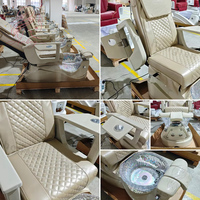 Fauteuil de pédicure haut de gamme avec dossier réglable, massage, drainage rapide et siège plus large et confortable