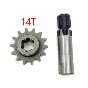 T8F embrague de caja de engranajes de piñón del eje para 33cc 43cc 49cc motor 11 14 17 20 diente caja de engranajes para Scooter Mini bicicleta