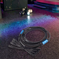 Câble audio multipaire DAJIANG OEM personnalisé 12 canaux, mâle vers femelle XLR 3 broches, microphone multi-canaux avec blindage tressé