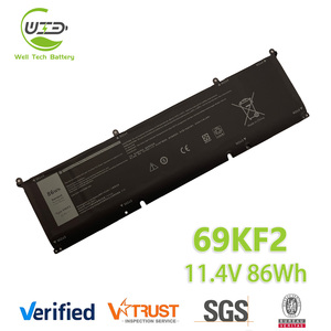 Batterie d'ordinateur portable en gros 69KF2 8FCTC DVG8M P8P1P M59JH 70N2F pour Dell <span class=keywords><strong>Alienware</strong></span> M15 M17 R3 R4 XPS 15 9500 Precision 5550 - Product Image 1