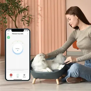 โซฟาสัตว์เลี้ยงแสนฉลาดสำหรับสัตว์เลี้ยง,โซฟาอัจฉริยะอุ่นปรับอุณหภูมิได้แบบไฮบริดทำความเย็นและทำความร้อนควบคุมด้วยแอปโซฟาอัจฉริยะ - Product Image 6