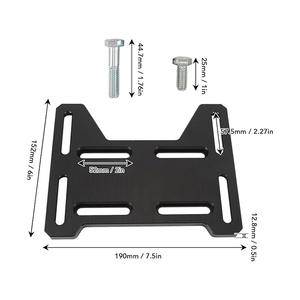 Kit de Elevación de Motor con Placa de Montaje de Acero Inoxidable Negro para Convertidor de Par, Compatible con Predator 212, Monster, Mega <span class=keywords><strong>Moto</strong></span>, Coleman <span class=keywords><strong>Mini</strong></span> - Product Image 3