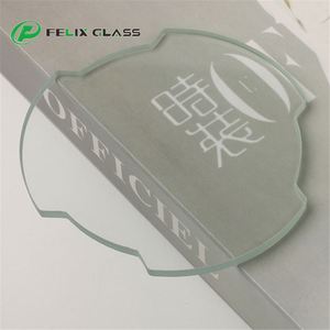 Lumière LED d'extérieur en verre trempé ultra-transparent irrégulier, avec design graphique personnalisé, instrument solide REACH pour la décoration de salon - Product Image 1