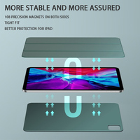 Casing Kulit Tahan Guncangan, Penutup Tablet Cerdas 12. Inci, Casing Kulit Kustom untuk Ipad Apple Ipad