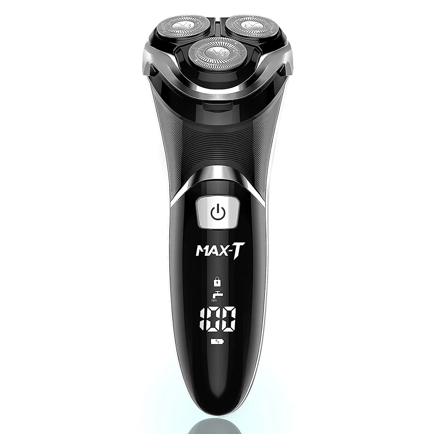 Men's Electric Shaver Corded And Cordless Rechargeable 3D Rotary Shaver Razor With Pop-up Sideburn Trimmer