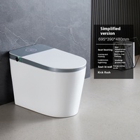 Toilettes intelligentes de luxe avec eau chaude et air chaud, WC universels pour hôtel