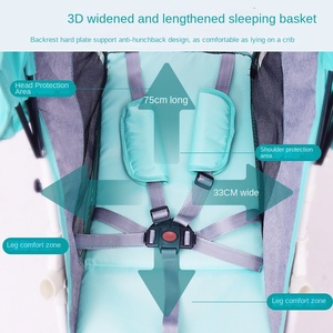 Cochecito de Bebé Plegable de Metal, Ligero, Universal para las Cuatro Estaciones, con Cuatro Ruedas, Capacidad de Carga de 15 kg, Asiento Reclinable, Venta al Por Mayor - Product Image 3