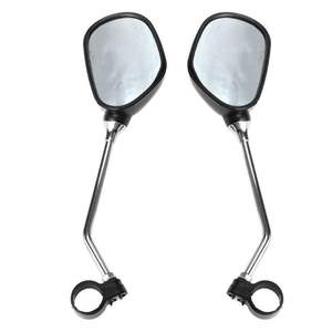 Antuke Espejo retrovisor para bicicleta, soporte ajustable para manillar de aleación de aluminio para bicicletas de montaña, color negro, talla única - Product Image 2