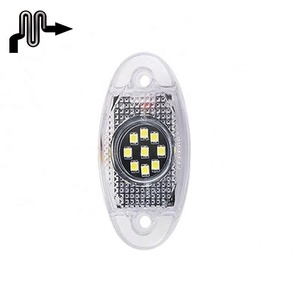 Macon New 9LED Flash Light para chasis de coche, camión, remolque, motocicleta todoterreno, atmósfera <span class=keywords><strong>modificada</strong></span>, 12V/24V, rejilla de luz - Product Image 5