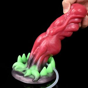 YOCYファンタジーノット射精ディルド吸盤モンスター噴出ペニス発光大人のおもちゃ女性男性柔軟なシリコンアナルプラグ - Product Image 2