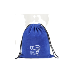 ถุงกำมะหยี่หลากสีพร้อมเชือกผูกสำหรับใส่ไดร์เป่าผม พิมพ์โลโก้ได้ - Product Image 1