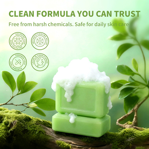 Jabón Artesanal Orgánico Natural con Logotipo Privado OEM, Jabón con Aceite Esencial de Árbol de Té y Tolnaftato - Product Image 2