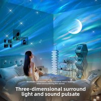 Projecteur LED Ciel Étoilé Nordique, 16 Modes de Couleurs Changeantes, Lampe d'Ambiance Scintillante pour Chambre à Coucher, Cadeau d'Anniversaire pour Filles