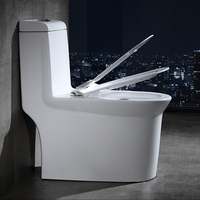 Fourniture directe d'usine toilette à chasse d'eau en céramique toilette muette Super tourbillon économie d'eau Siphon toilette de grand calibre