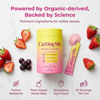 WELLBODY OEM Cutting Mix Berberine Yerba Mate Powder Sticks Saveur Fraise Açaï – Stimule le Métabolisme, l'Énergie et la Santé Intestinale – Complément Alimentaire