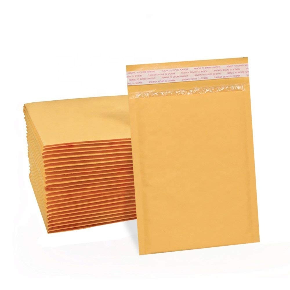 Cheap Price Yellow Kraft Paper Envelope Polyethylene Bubble Digital Electronic Clothing Transport Express Bag