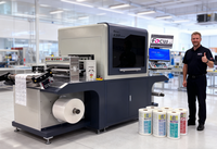 Imprimante d'étiquettes UV à haute vitesse, à passage unique, OEM ODM, UV BOPP PET PP IML, rouleau à rouleau