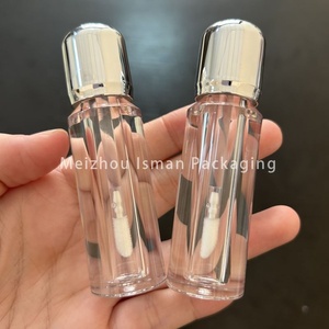 New rõ ràng Sliver Top Lip <span class=keywords><strong>Gloss</strong></span> ống trong suốt hình dạng đặc biệt mỹ phẩm rỗng Ống biểu tượng tùy chỉnh Lip <span class=keywords><strong>Gloss</strong></span> và tùy chỉnh hộp 3ml - Product Image 3