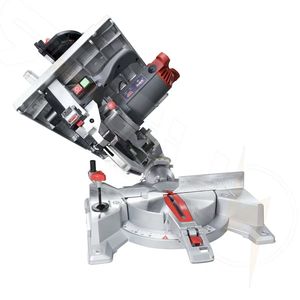 <span class=keywords><strong>Scie</strong></span> à <span class=keywords><strong>onglet</strong></span> double biseau avec guide circulaire, table de coupe en aluminium, 220V, pour coupe longue de bois, moteur horizontal - Product Image 6