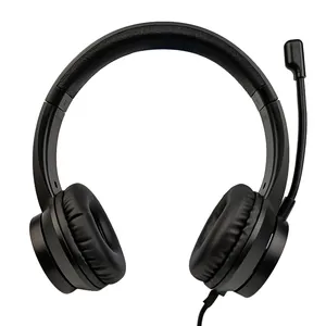 Professional USB Call Center Headphone Conference Headset With Volume Control Mute Used For Conference Skype Study For PC/laptop