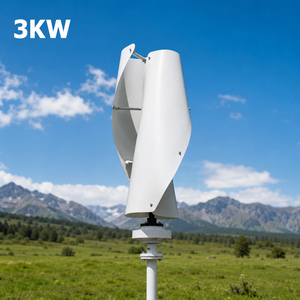 Générateur éolien à axe vertical à auto-orientation en spirale de 3 kW, installation simplifiée et réduction des coûts - Product Image 5
