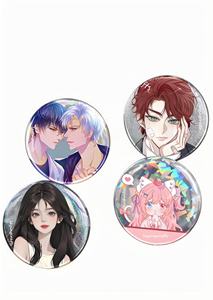 Aangepaste Anime Geschenken Rond <span class=keywords><strong>Holo</strong></span> Blikken Badge Aangepaste Anime Tinplate Knoppennen Glitter Badge Laser Fijne Flash Hologram Badge <span class=keywords><strong>Pin</strong></span> - Product Image 6