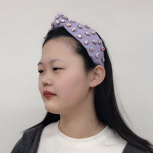 Sogno di moda AB cristalli per bambini fascia Frozen <span class=keywords><strong>con</strong></span> fiocco di pizzo accessorio per capelli per bambine Designer AB cristalli fascia - Product Image 5