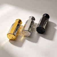 Flacon d'Attar en Verre Octogonal 3ml 6ml 12ml Or Argent Noir Vide pour Parfum, Logo Personnalisé, Vente en Gros Fabricant