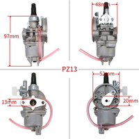 Carburador de Alta Calidad PZ13 para Motor de Motocicleta de 2 Tiempos 43 47cc 49cc Pocket Bike Mini Quad ATV Dirt Bike MiniMoto Go Kart Buggy
