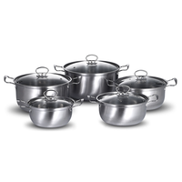 Batterie de cuisine 10 pièces en acier inoxydable, revêtement marbre, écologique, pour cuisinière à gaz et à induction – Meilleures ventes