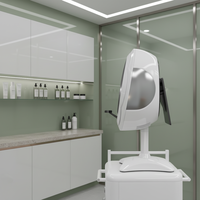 Analyseur de peau 3D intelligent alimenté par l'IA, analyse de la pigmentation, de l'hydratation, de l'acné et des rides, source de lumière LED à 5 spectres, écran iPad, UE