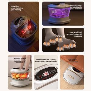 Idromassaggiatore elettrico automatico per piedi con disintossicazione ionica a caldo e vasca pieghevole per massaggio domestico - Product Image 5