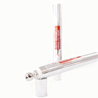 Nouveau Tube Cosmétique de Luxe 20ml en Alliage de Zinc Sérigraphié avec Tête de Massage, pour Crème Contour des Yeux et Sérum Réparateur, avec Bouton Interrupteur