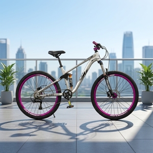 Bicicleta de Montaña Downhill de Fábrica de 26/27.5 Pulgadas, Cuadro de Aluminio, Suspensión Trasera, 21 Velocidades, Amortiguación de Aceite Ordinaria, MTB-26 de Aluminio - Product Image 3