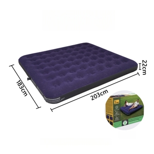 Materasso Gonfiabile <span class=keywords><strong>da</strong></span> <span class=keywords><strong>Campeggio</strong></span> all'Ingrosso, Singolo o Matrimoniale, Letto ad Aria Floccato <span class=keywords><strong>per</strong></span> <span class=keywords><strong>Casa</strong></span>, Design Moderno con Pompa Manuale - Product Image 1