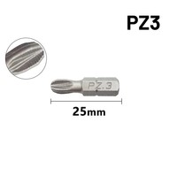 Set Bit Obeng Impact Baja S2 25mm LXD OEM PH/PZ Anti-Slip Magnetik Hex Shank Aksesoris Perkakas Listrik Tugas Berat