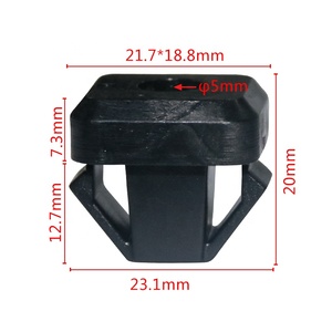Suministro de fábrica china, capó de motor de vehículo, tuerca fija, Clips de sujeción para coche, remaches de plástico, Clips y sujetadores para coche, Clips para coche 07432 - Product Image 3