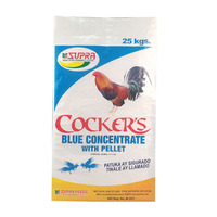 Sacos sac tissé en PP 25kg 50kg sacs d'emballage en polypropylène pour aliments pour animaux volailles poulets canards