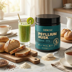 OEM-добавка для пищеварения с клетчаткой, совместимая с кето-диетой, порошок из шелухи псиллиума для здоровья кишечника и пищеварения - Product Image 6